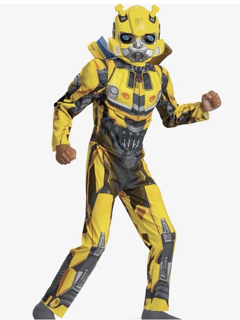 Transformers Rise Of Beasts BUMBLEBEE Child Muscle Costume sz L (10-12) NIP